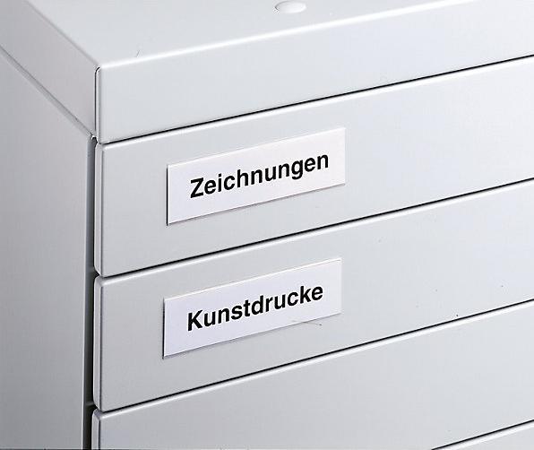 Produktbild C+P CP 7100 Planschrank schwarzgrau, weissaluminium 5 Schubladen 110,0 x 76,5 x 42,0 cm