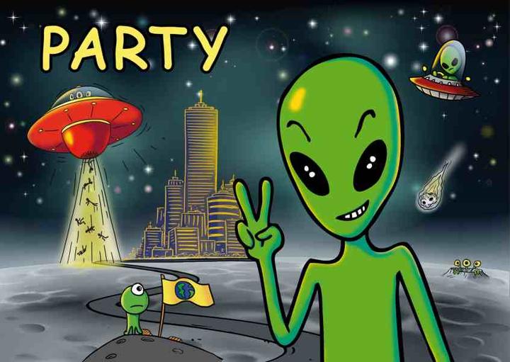 Immagine prodotto Partystrolche Invito Alieno
