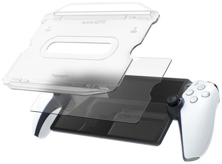 Actual product image Spigen GLAS.tR EZ Fit Playstation Portal Screen Protector
