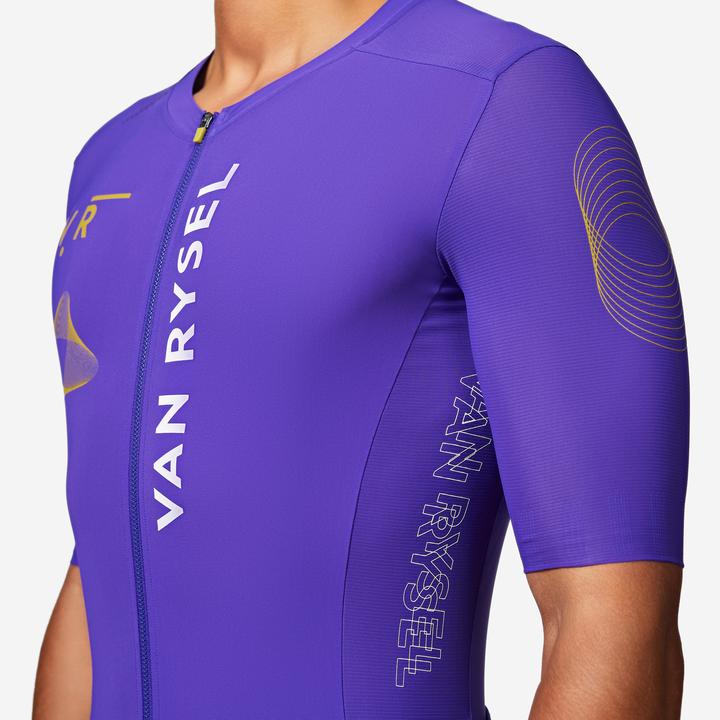 Image du produit Van rysel Maillot de vélo route manches courtes été unisexe - RACER 2 violet (XL)