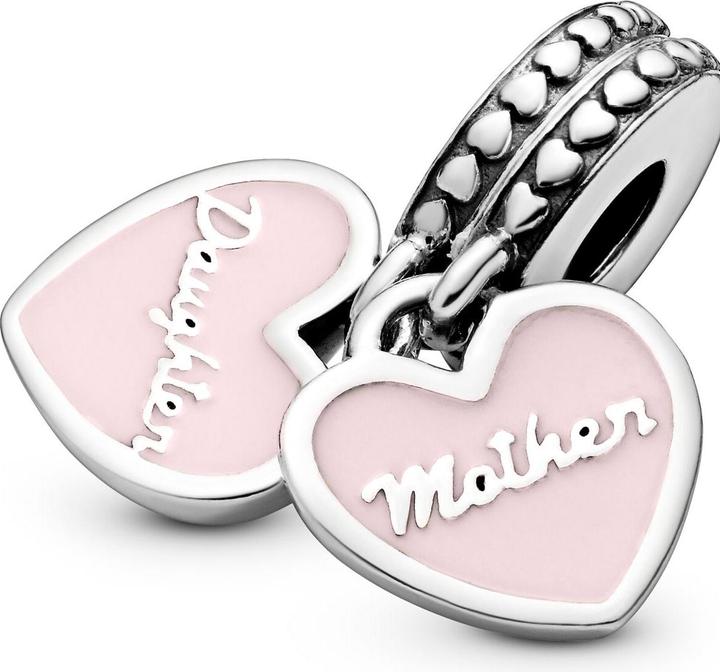Actual product image Pandora Mother & daughter hearts (Sterling silver 925, Enamel)