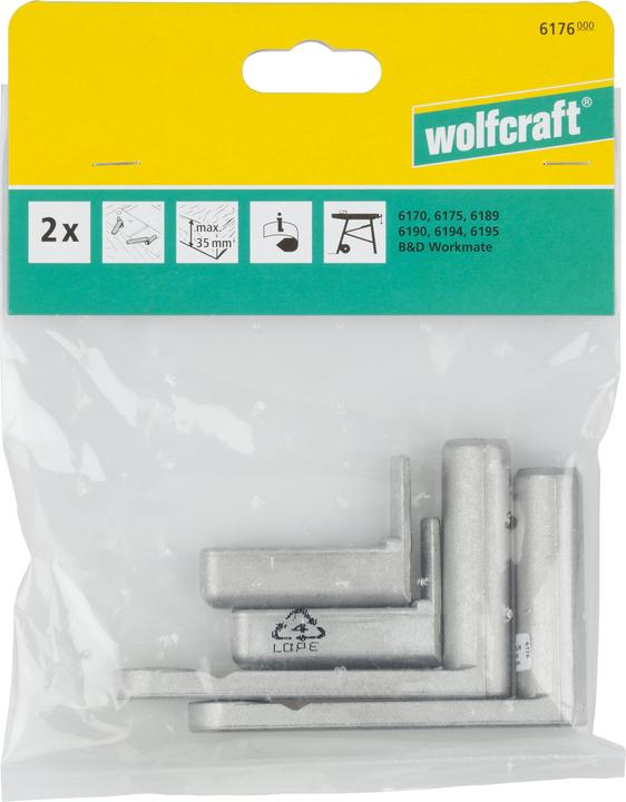 Produktbild wolfcraft wolfcraft 2 Schnellspanner für Spann-u. Werktische (35 mm)