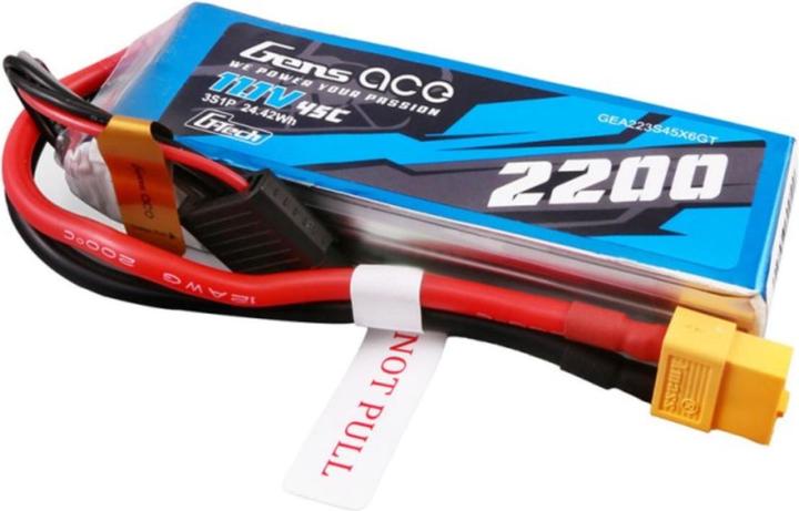 Produktbild Gens Ace G-Tech 45C 3S1P Lipo Battery with XT60 Plug (11.10 V, 2200 mAh)
