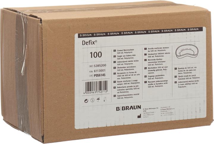 Image du produit B.Braun DEFIX Cuvette haricot 100 pcs
