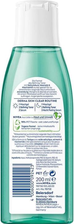 Image du produit NIVEA Lotion tonique Derma Skin Clear (Lotion tonique, 200 ml)