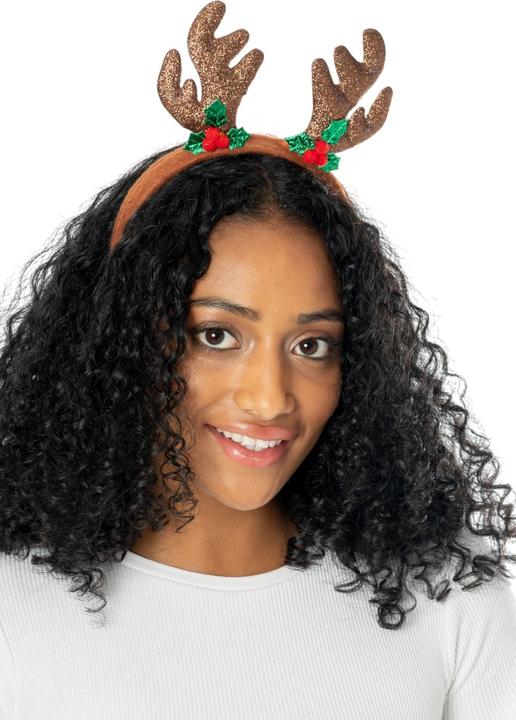 Actual product image Bristol Novelty Reindeer Bopper Headband