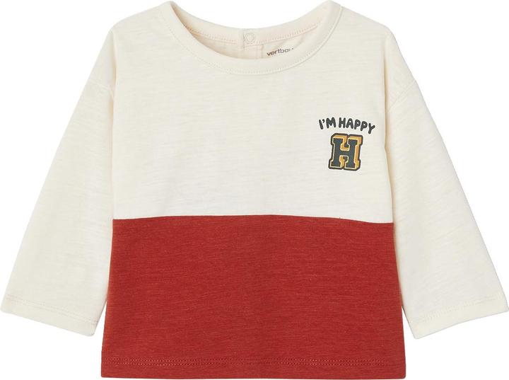 Immagine prodotto Vertbaudet Camicia da bambino colorblock con messaggio, cotone organico (62)