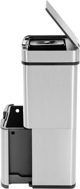 Actual product image Hailo Öko Vario XL, design sensor waste separator, 25 + 25 + 4 litres, stainless steel anti-fingerprint (50 l)