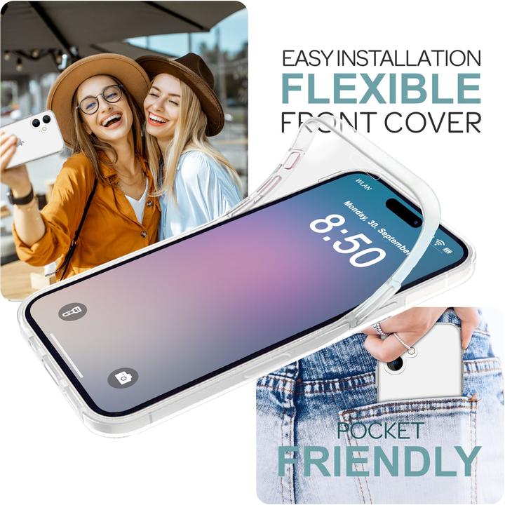 Produktbild Nalia Klare 360 Grad Hülle (Apple iPhone 16 Plus)