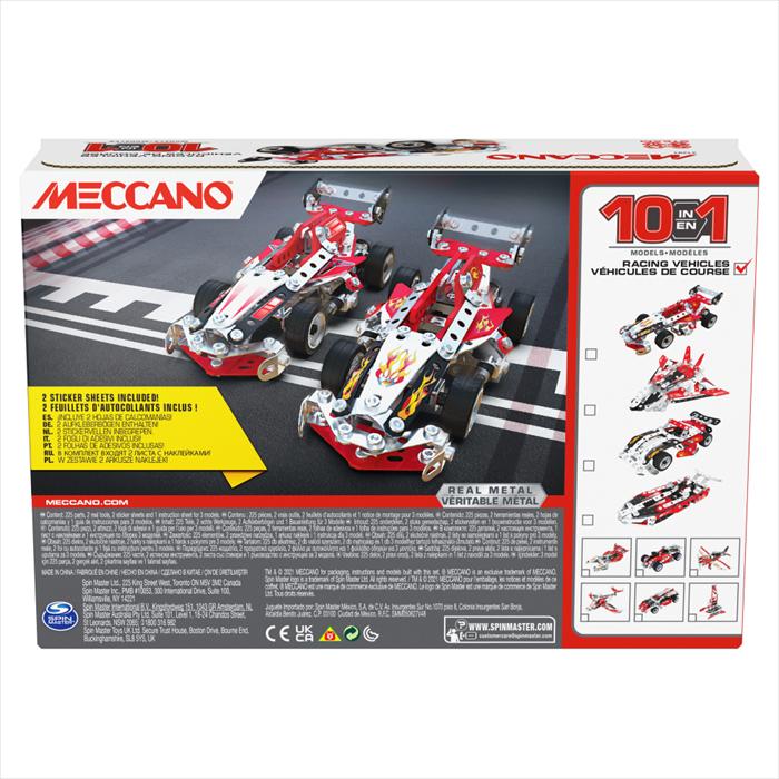 Image du produit Meccano 10-Modeles Vehicules de course 225 pcs. (21201)