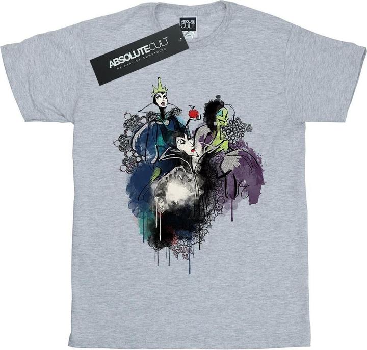 Immagine prodotto Disney Villains Sketch Maglietta Ampia Donna (XXL)