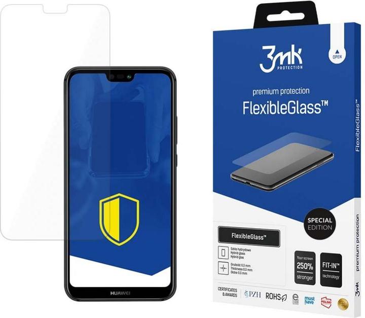 Actual product image 3MK hybrid glass Flexible 2.5D SE for Huawei P20 Lite (1 Piece, Huawei P20 Lite)