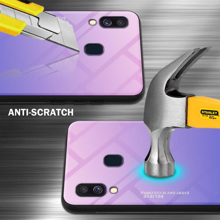 Actual product image Cadorabo TPU 2 colors glass cover (Samsung Galaxy A40)
