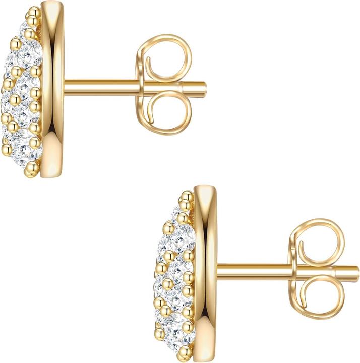 Actual product image Glanzstücke München Ladies Drop Sterling Silver Cubic Zirconia Yellow Gold - 32000 (Sterling Silver)