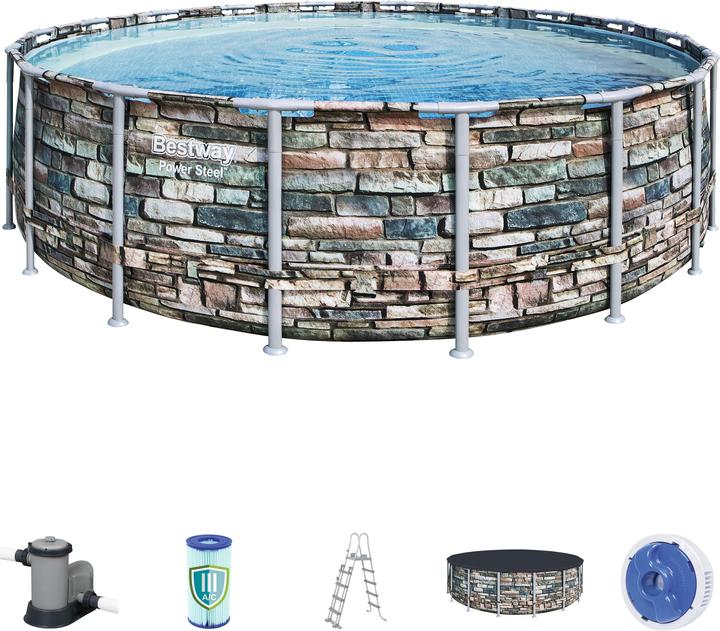 Produktbild Diverse Hardware Bestway Power Steel Swimming Pool 549x132 cm (549 x 132 cm)