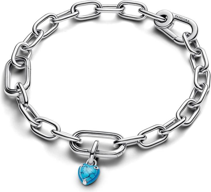 Image du produit Pandora Charm mini pendentif coeur de couleur turquoise (Argent 925)