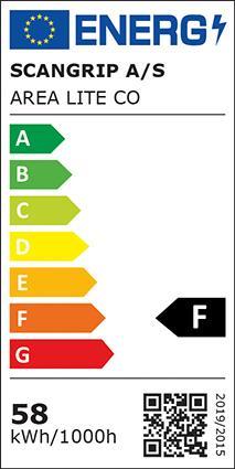 Energie-Label Scangrip LED-Arbeitsleuchte AREA LITE CO 65 W 6000 lm LITE (6000 lm)