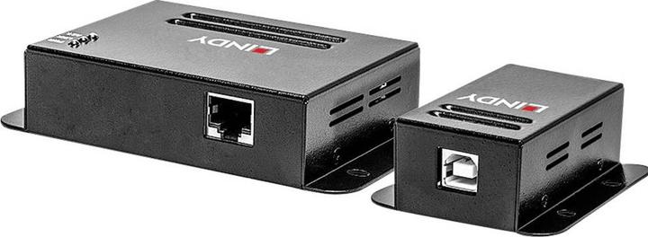 Produktbild Lindy USB 2.0 Cat.5 Extender 50m Power over RJ45 4 Port (USB-A, 4 Ports)