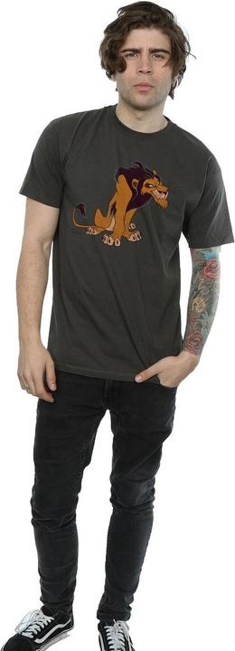 Actual product image The Lion King Mens Classic Scar Heather T-Shirt (S)