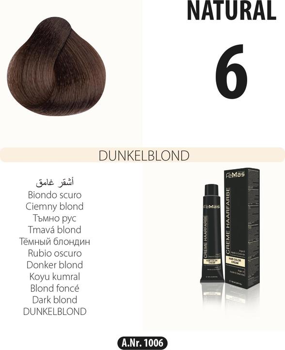 Image du produit FemMas (6) Coloration blonde foncée 100ml (Homme blond)