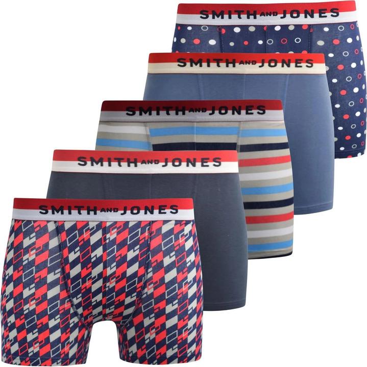 Immagine prodotto Universal Textiles Nellary Boxer Design Assortiti Uomo Misura Confezione 5 (L, Confezione da 5 pezzi)
