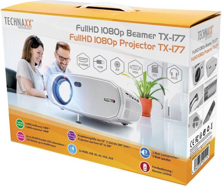 Image du produit Technaxx TX-177 (Full HD, 8500 lm)