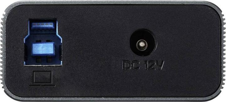 Actual product image Renkforce RF-HUB-380 8 Port USB 3.2 Gen 1 Switch + Hub (USB 3.0) with Aluminium Housing Silver-Sc (USB-A, 8 Ports)