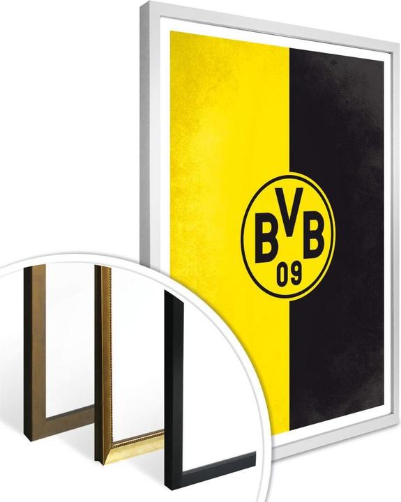 Produktbild Borussia Dortmund BVB Logo Gelb Schwarz (24 x 30 cm)