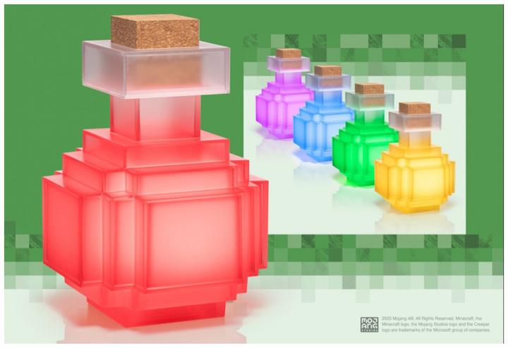 Immagine prodotto Noble Collection Minecraft Replica Bottiglia di pozione illuminante 16 cm