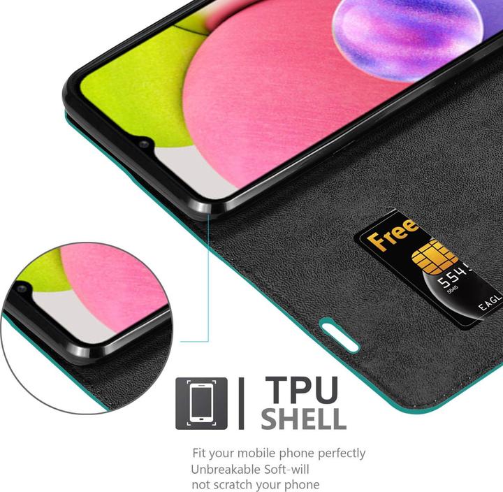 Actual product image Cadorabo Book Invis. Magnet sleeve (Samsung Galaxy A03s)