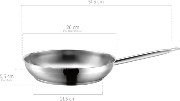 Produktbild Mäser Professional (28 cm, Bratpfanne, Edelstahl)