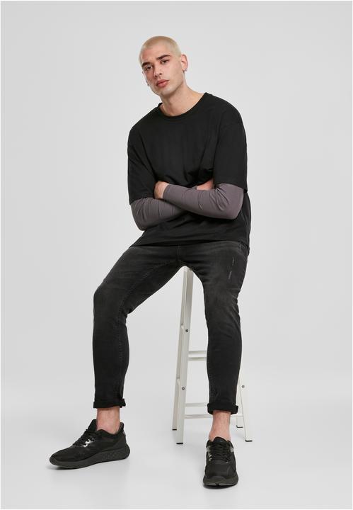 Actual product image Urban Classics Oversized Shaped Double Layer LS Tee (XL)