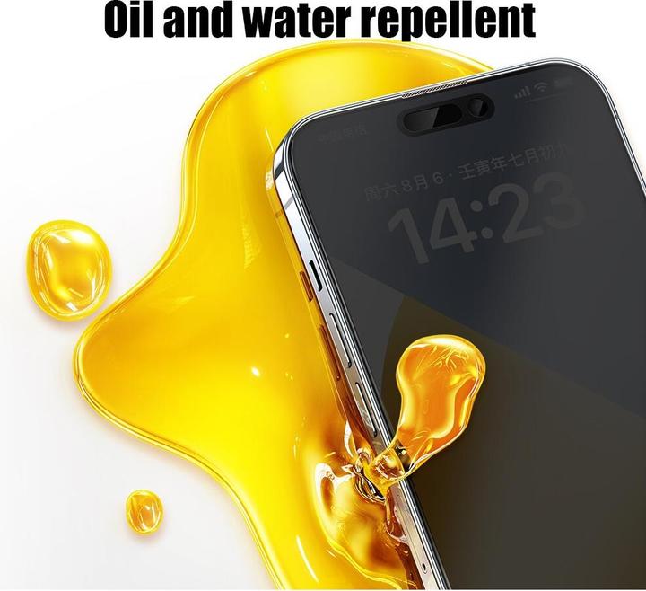 Actual product image Lito Armoured glass privacy incl. installation tool (1 Piece, Apple iPhone 16 Pro)