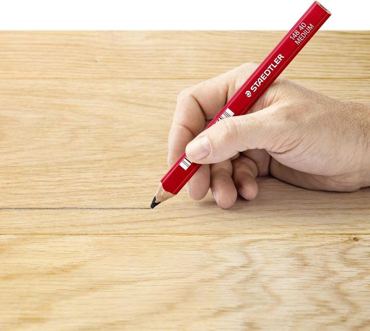 Image du produit Staedtler 148 40 Crayon de charpentier, produit unique, médium (2 mm, HB, 1 x)