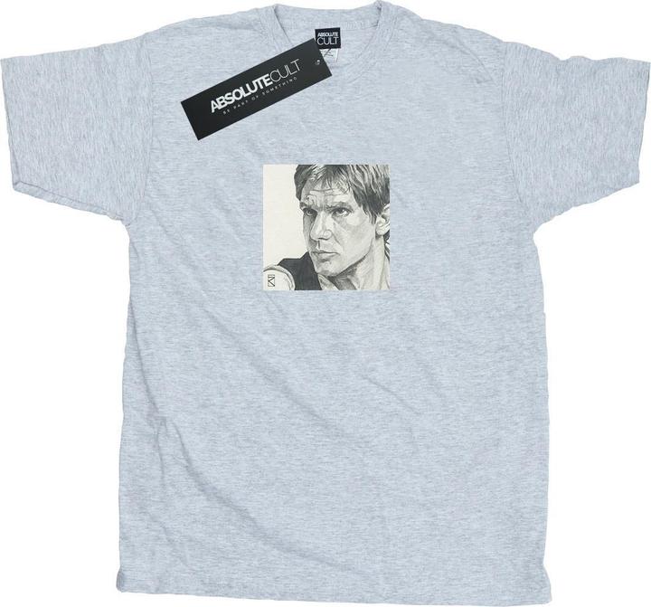 Star Wars Han Solo Drawing TShirt (S)