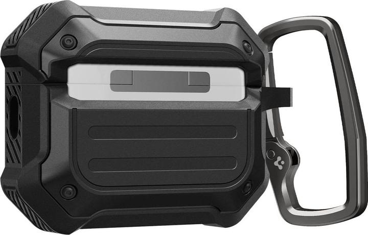 Actual product image Spigen TOUGH ARMOR MAG MAGSAFE Apple AIRPODS PRO 1 / 2 BLACK (Headphone bag)