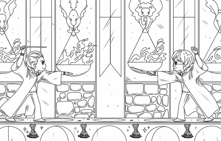 Actual product image Panini Harry Potter Magical Colouring Book