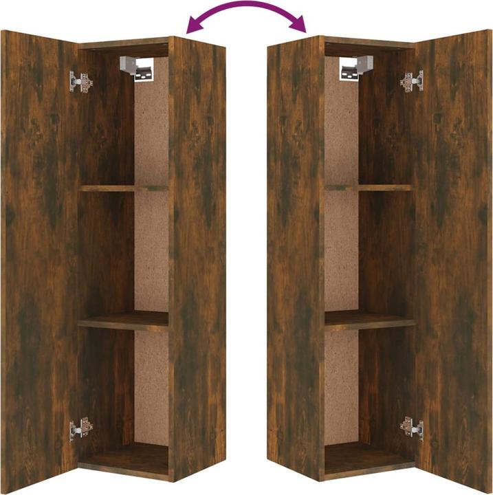 Produktbild VidaXL 4-tlg. TV-Schrank-Set Räuchereiche Holzwerkstoff,Farbe
