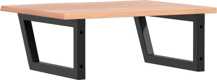 Actual product image VidaXL Washbasin top Shelf support Wall bracket Wooden top Steel solid wood