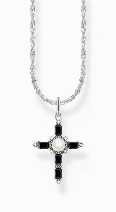 Immagine prodotto Thomas Sabo Collana Cross Romance (Annerito, Argento 925, 40 - 45 cm)