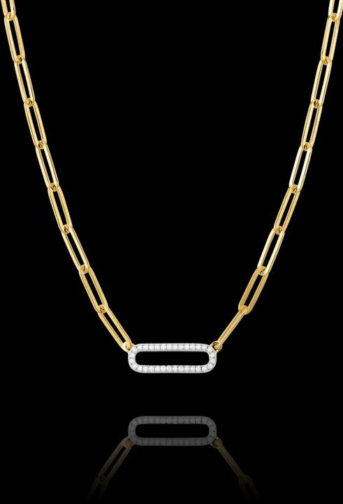 Produktbild Charles Garnier Zweifarbige Silberkette, Zirkonoxid (925er Silber)