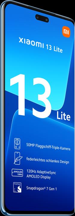 Produktbild Xiaomi 13 Lite (128 GB, Blue, 6.55", Dual SIM, 50 Mpx, 5G)
