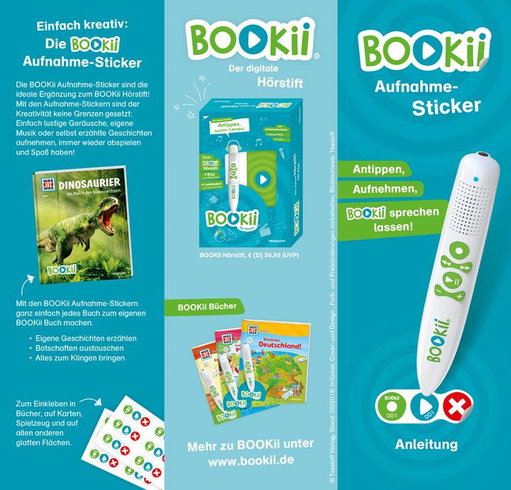 Produktbild Bookii 120 Aufnahme Sticker neutral