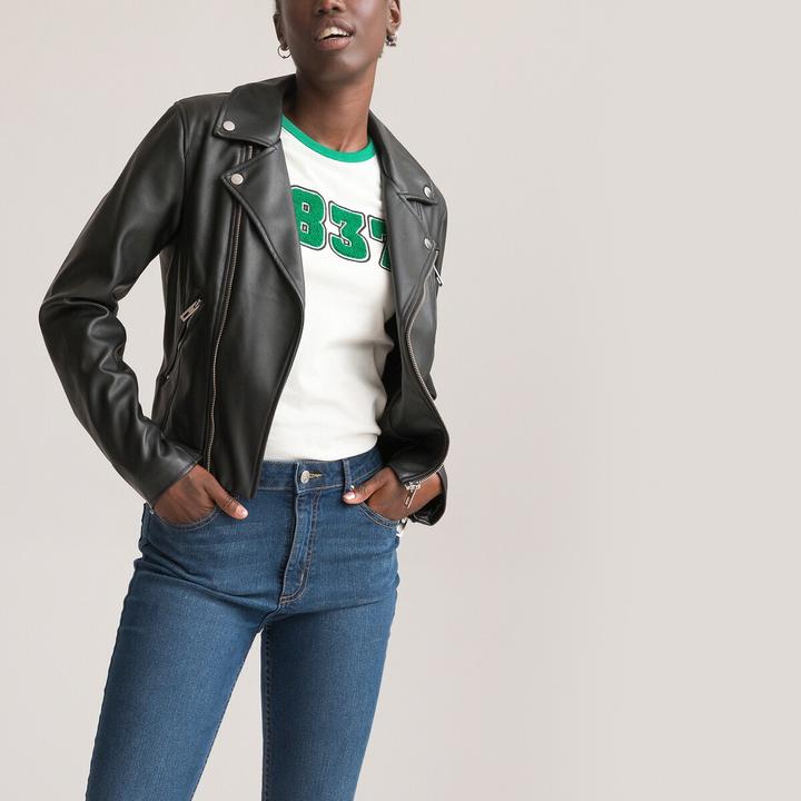 Produktbild La Redoute Collections Bikerjacke aus Kunstleder (46)
