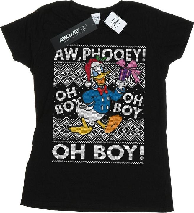 Immagine prodotto Disney Donald Duck Christmas Fair Isle Maglietta Donna (M)