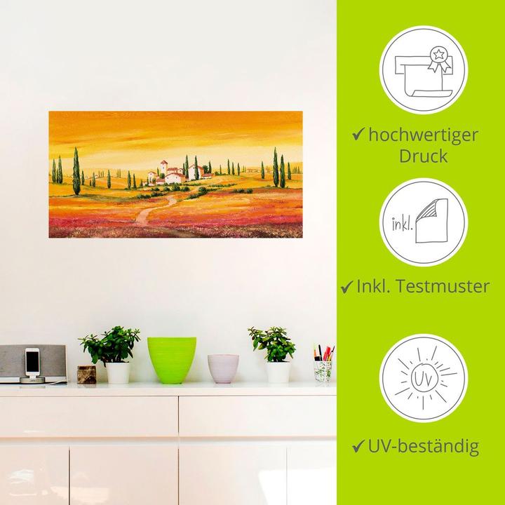 Immagine prodotto Artland Paesaggio toscano da sogno S9KZ (40 x 20 cm)