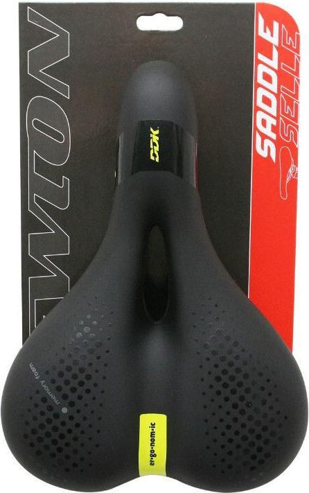 Image du produit Selle city ergonomic élastomère noir à memoire de forme avec trou central