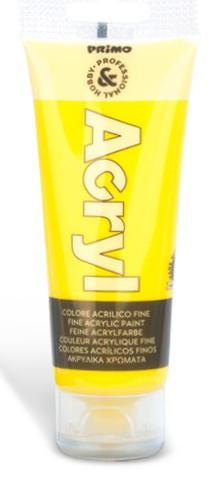 Primo Tube gelbe Acrylfarben (Prim yellow, 75 ml)