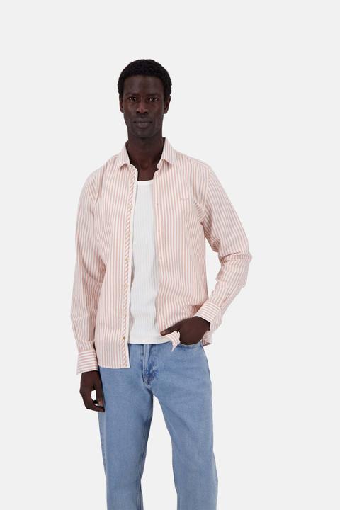 Colours & Sons Langarmhemd Shirt-Soft Oxford Stripes