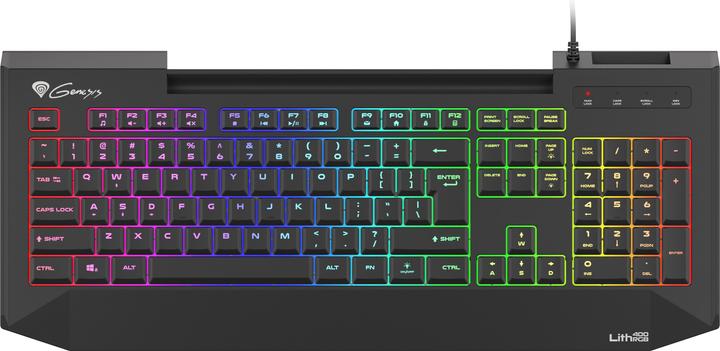 Produktbild Genesis LITH 400 for games, RGB LED backlight, US, Black, with cable (Eng. Int., Kabelgebunden)
